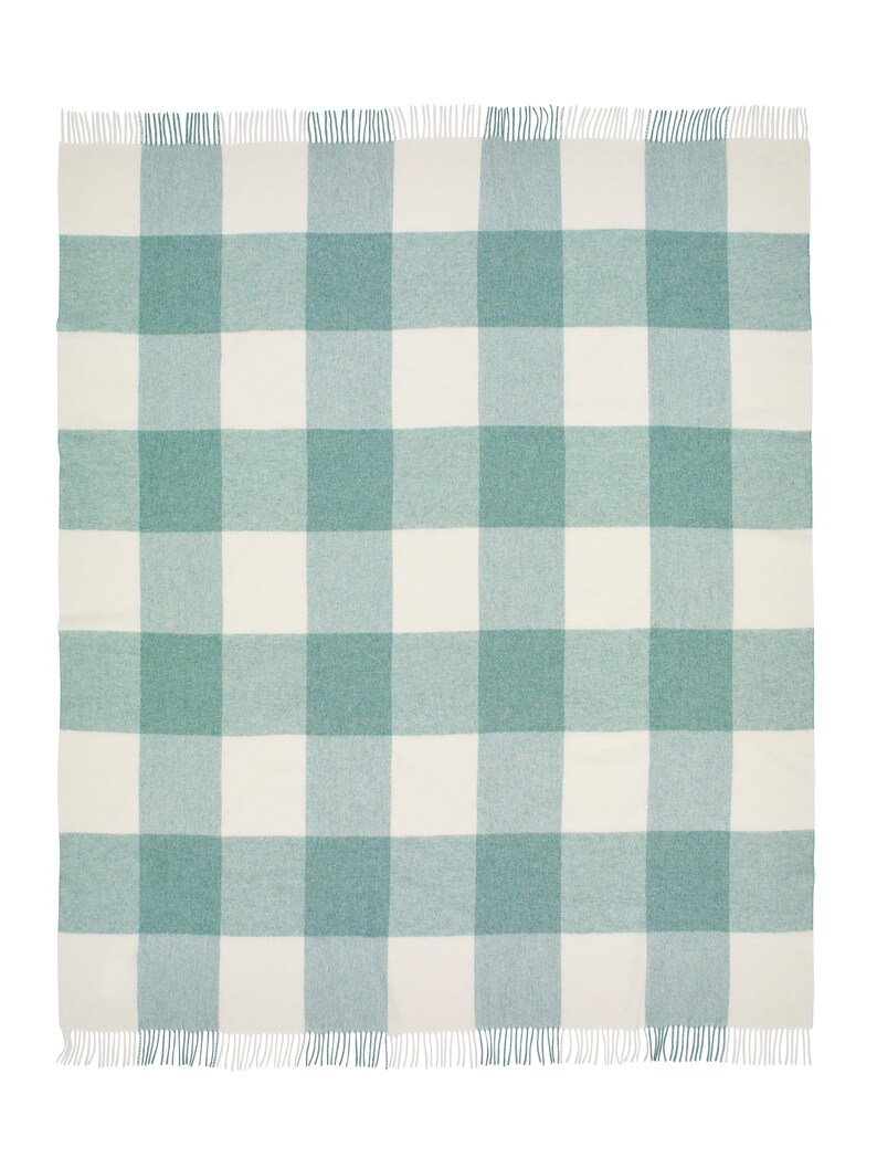 Pastel Blockcheck Merino Lambswool Throw