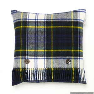 Merino Lambswool - Dress Gordon Tartan Plaid Pillow - Made in England