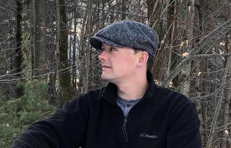 Herringbone Baker Boy Cap Country Brown Unisex Newsboy Cap Hat Made In England