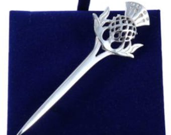 Lady Ann of Glencoe - Pin Collection - Single Thistle Kilt Pin