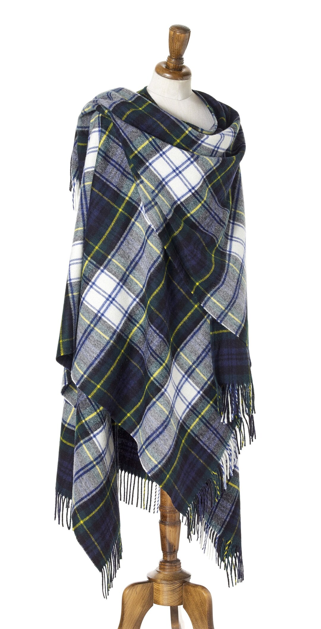 Bronte by Moon Full Size Ruana - Merino Lambswool - Tartan Dress Gordon ...