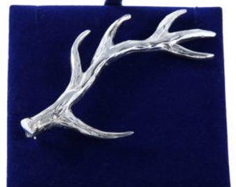 Lady Ann of Glencoe - Pin Collection - Stag's Horn Kilt Pin - Polished Finish