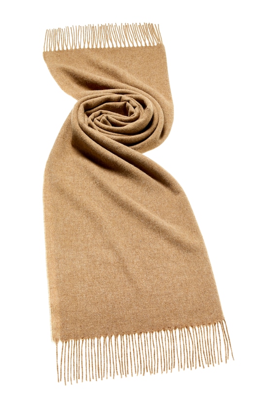 Monogram wool cashmere scarf sage