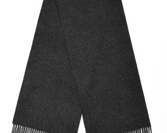 Blanket Scarf - Shawl - Stole - Wrap - Plain Dark Charcoal