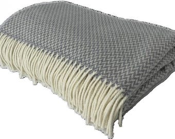 Manta de lana de cordero merino Balintyre Cloud, fabricada en Escocia