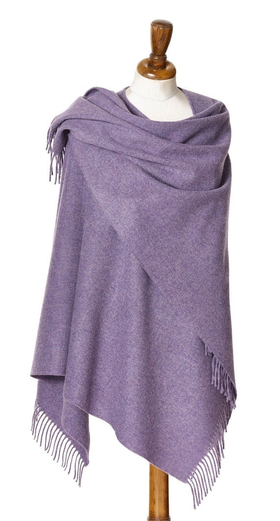 Blanket Scarf Shawl Stole Wrap Plain Luxury Lavender