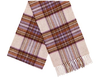 Vestido de tartán con bufanda Heather Stewart