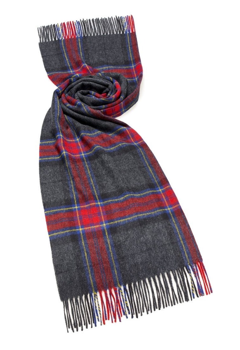 Charcoal Multi Wrap Stole Middleham Shawl