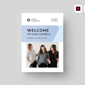 Church Booklet Template | MS Word Template | Church Profile Brochure | Church Bulletin Magazine | Church Welcome Handbook | Church Catalog