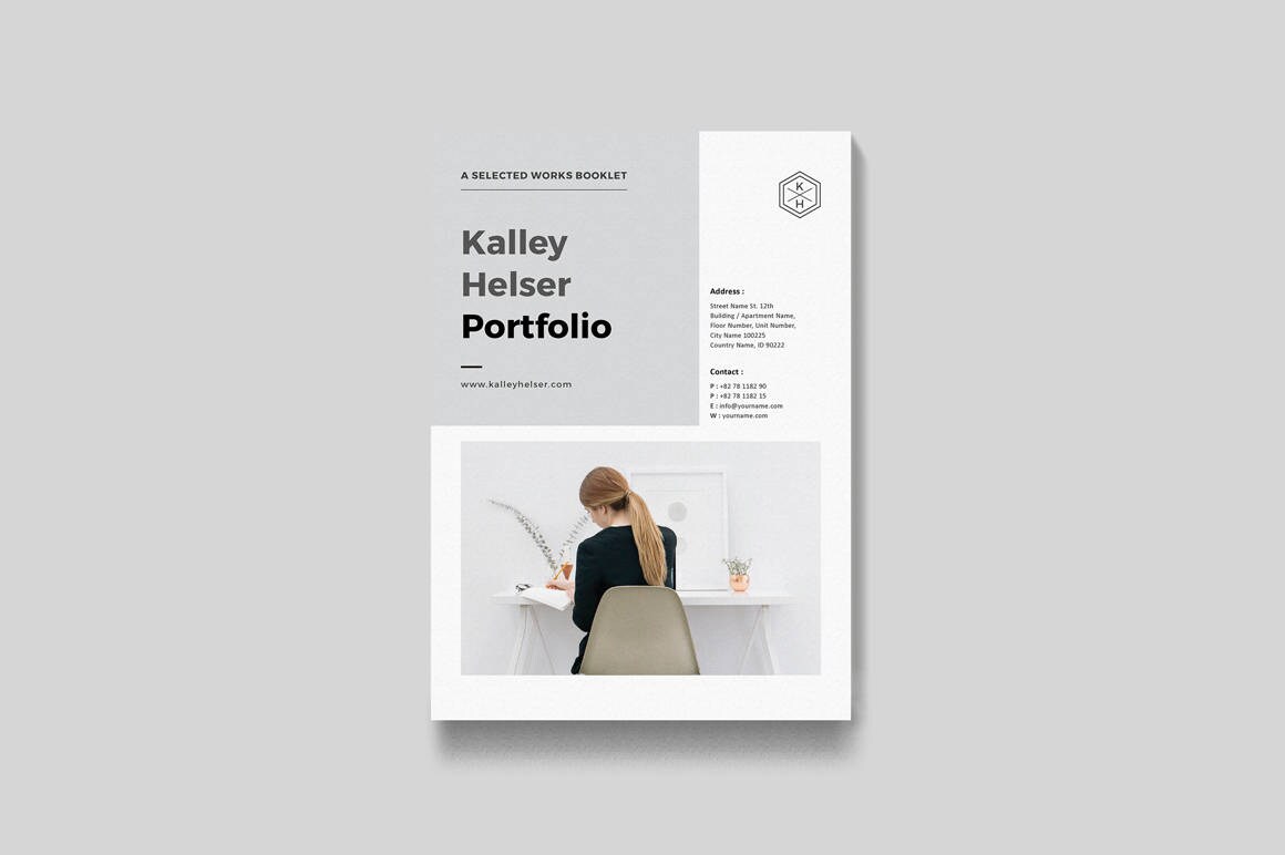 Portfolio Template MS Word Template Indesign Template Brochure Template Clean Portfolio Minimal Portfolio Professional Portfolio - Etsy