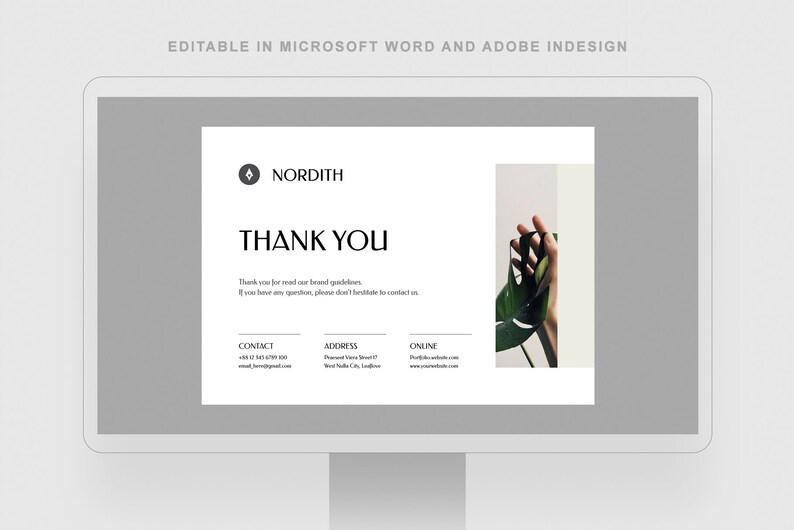 Brand Guidelines Template MS Word Template Indesign Etsy