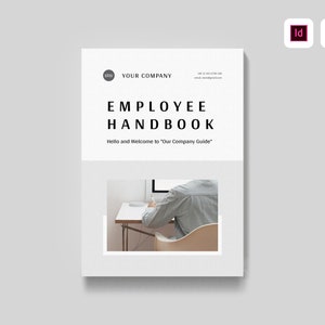 Employee Handbook Template | Microsoft Word | Adobe Indesign | HR Manual Template | Employee Welcome Guide | Small Business Human Resources