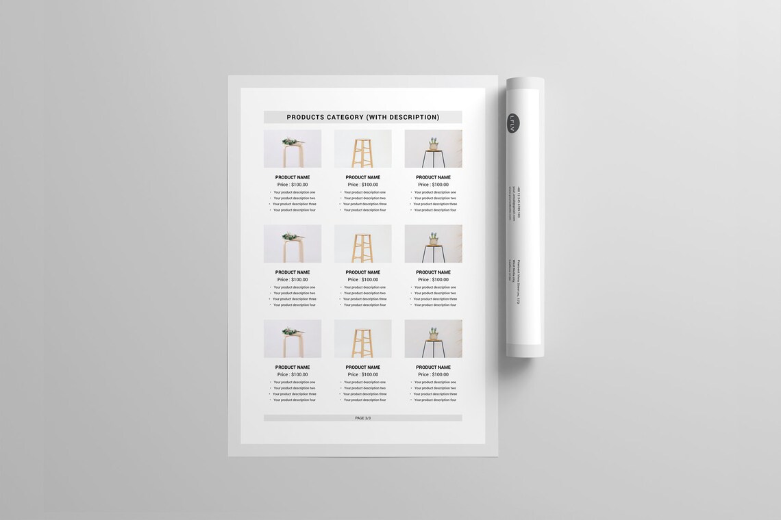 Product Line Card Template Word