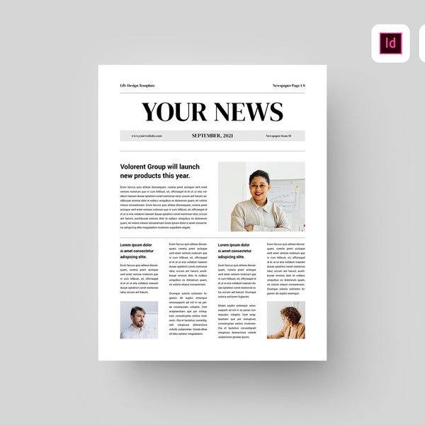 Newspaper Template Etsy Newspaper Template Etsy