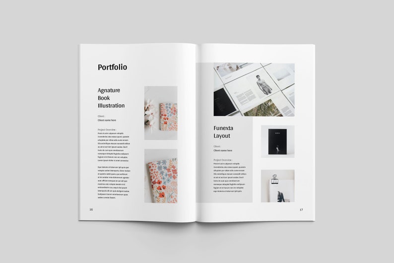 Portfolio Template MS Word Template Client Etsy