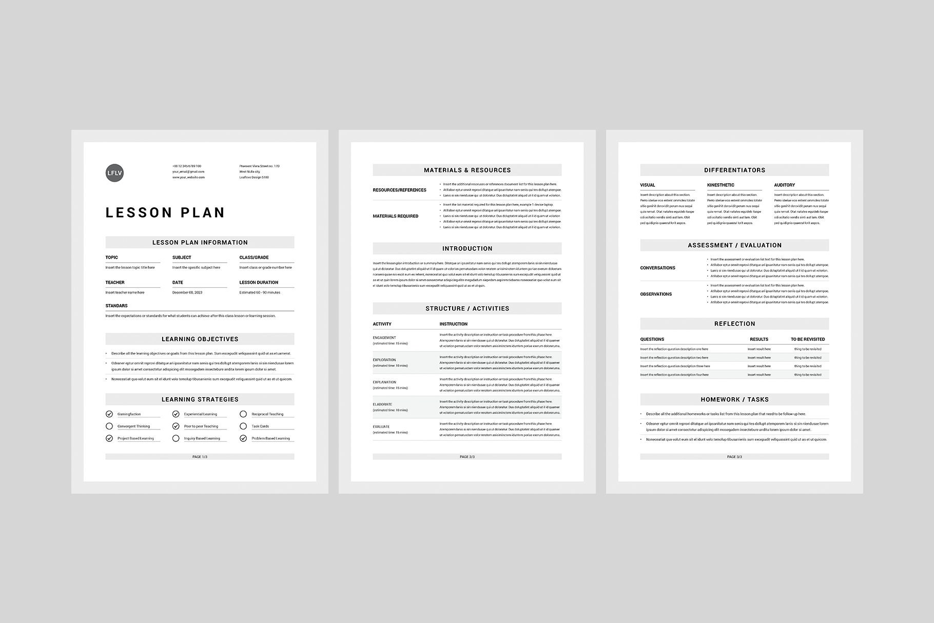 lesson-plan-template-ms-word-template-lesson-planner-etsy