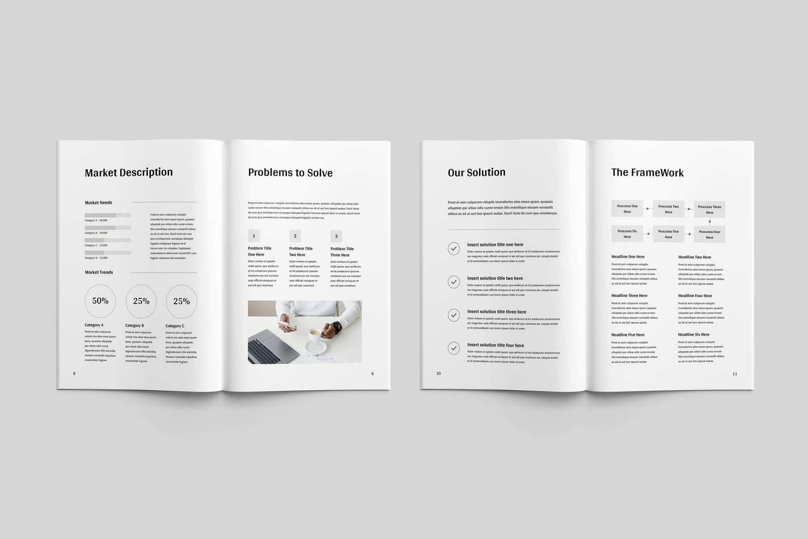 White Paper Template MS Word Template Indesign Template Business White White paper template ms word template indesign template business white