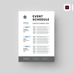 Event Schedule Template MS Word Template Conference Meeting Agenda ...