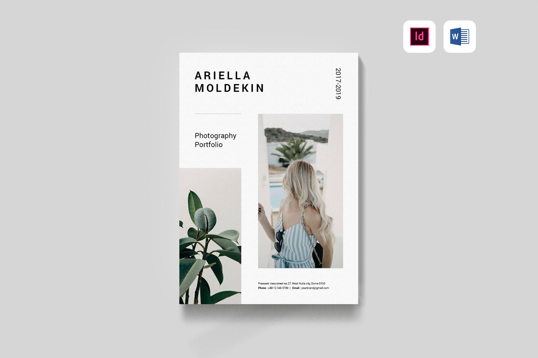Portfolio Vorlage Ms Word Vorlage Indesign Vorlage Etsy