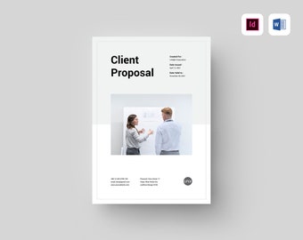 Project Proposal Template | Microsoft Word & Adobe Indesign Template | Business Proposal | Project Guide | Client Welcome Guide | Brochure