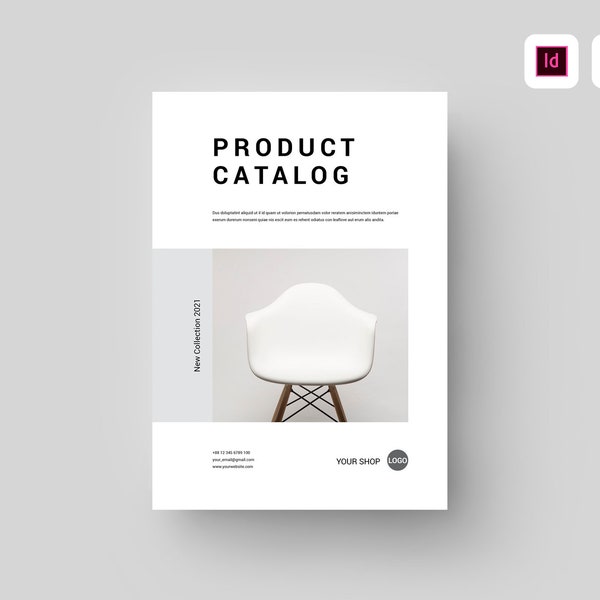 Product Catalog Template | Microsoft Word & Adobe Indesign Template | Wholesale Line Sheet Template | Interior Brochure | Furniture Brochure