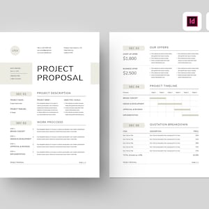 Project Proposal Template | MS Word Template | Client Proposal Template | Business Proposal | Brief Proposal | Project Guide Template | Docx