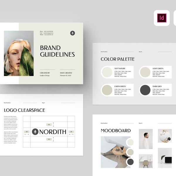 Brand Guidelines Template | MS Word Template | Indesign Template | Brand Style Guide | Brand Manual Template | Branding Kit | Brand Book