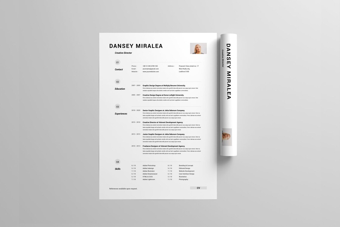 CV Template MS Word Template Indesign Template Microsoft Etsy cv-template-ms-word-template-indesign-template-microsoft-etsy