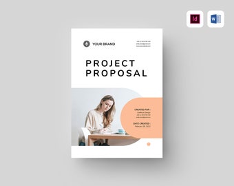 Project Proposal Template | MS Word Template | Client Proposal Template | Business Proposal Word | Project Guide | Adobe Indesign Template