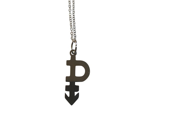 Pansexual Symbol Gay LGBTQ Pride Stainless Steel Medallion Pendant 18"-30" Chain or Waxed Cord Necklace