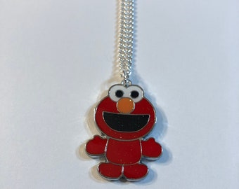 Red Elmo Necklace and/or Earrings Gift Boxed with Ornate Organza Gift Bag!