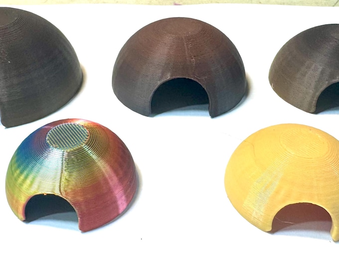 Dome Hide Tarantula, Spider, Reptile, Gecko, Frog, Terrarium, Many Colors, U Choose Size Quantity 1