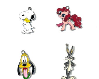 Cartoon Collection Medallion Necklace Gift Boxed with Ornate Organza Gift Bag, You Choose Design