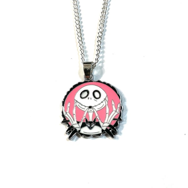 Jack Nightmare Before Christmas Necklace 1" Pendant Gift Boxed with Ornate Organza Gift Bag!