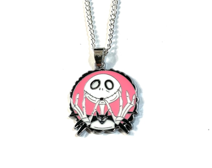 Jack Nightmare Before Christmas Necklace 1" Pendant Gift Boxed with Ornate Organza Gift Bag!
