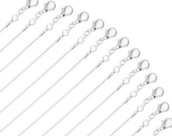 Silver Plated Necklace Snake Chain Bulk for Jewelry Making, 2.0 mm 24"