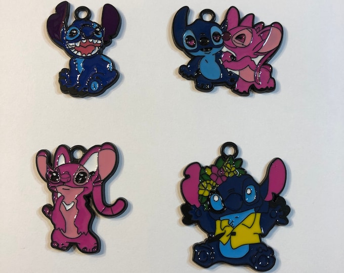 Lilo & Stitch Collection Medallion Necklace Gift Boxed with Ornate Organza Gift Bag, You Choose Design