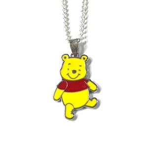 1&quot; Winnie the Pooh Necklace and/or Earrings Gift Boxed with Ornate Organza Gift Bag!
