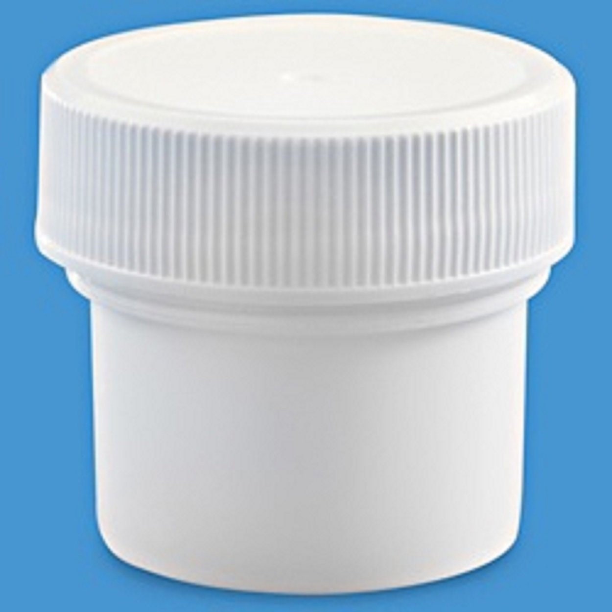 Clear Round Wide-Mouth Plastic Jars - 10 oz, White Cap