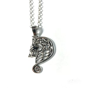 Celtic Knot Norse Wolf Pendant Silver Plated Necklace Pendant Medallion Gift Boxed FREE SHIP USA