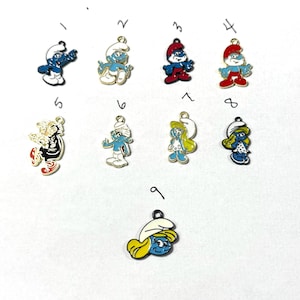 Smurf Silver Plated Necklace Gift Boxed with Ornate Organza Gift Bag!