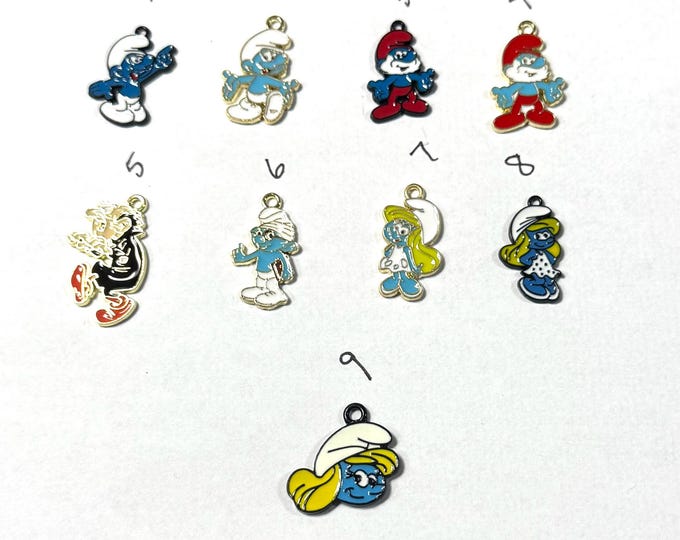 Smurf Silver Plated Necklace Gift Boxed with Ornate Organza Gift Bag!