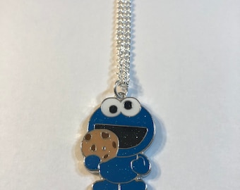 Cookie Eating Monster Necklace Gift Boxed with Ornate Organza Gift Bag!
