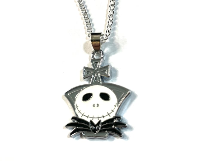 Jack Nightmare Before Christmas Necklace Gift Boxed with Ornate Organza Gift Bag!