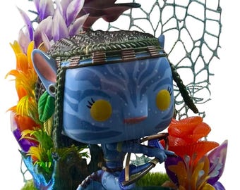 Custom Avatar Neytiri Hides, Clear Jumping Spider Enclosure, Dual Vents, Feed Hole with Stopper, Bottom Opening