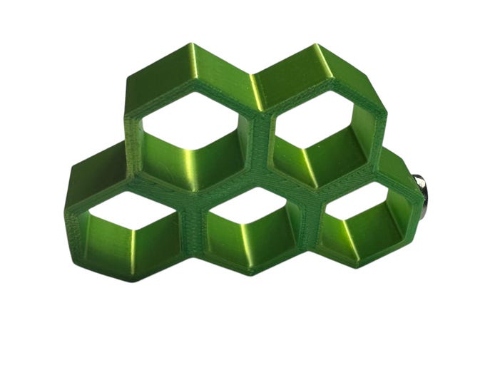 Magnetic Jumping Spider Honeycomb Hides Many Colors 1.75"x2.75"