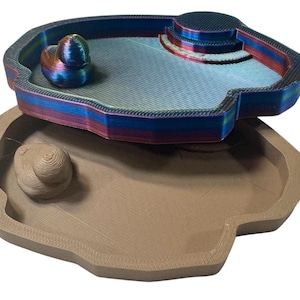 Bol de nourriture pour eau peu profonde avec duckie ! Tarentule, araignée, reptile, gecko, grenouille, terrarium, nombreuses couleurs, taille U au choix, quantité 1