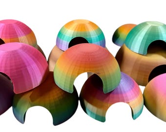 CLEARANCE IMPERFECT Dome Hide Tarantula, Spider, Reptile, Gecko, Frog, Terrarium, Random Colors, 5"