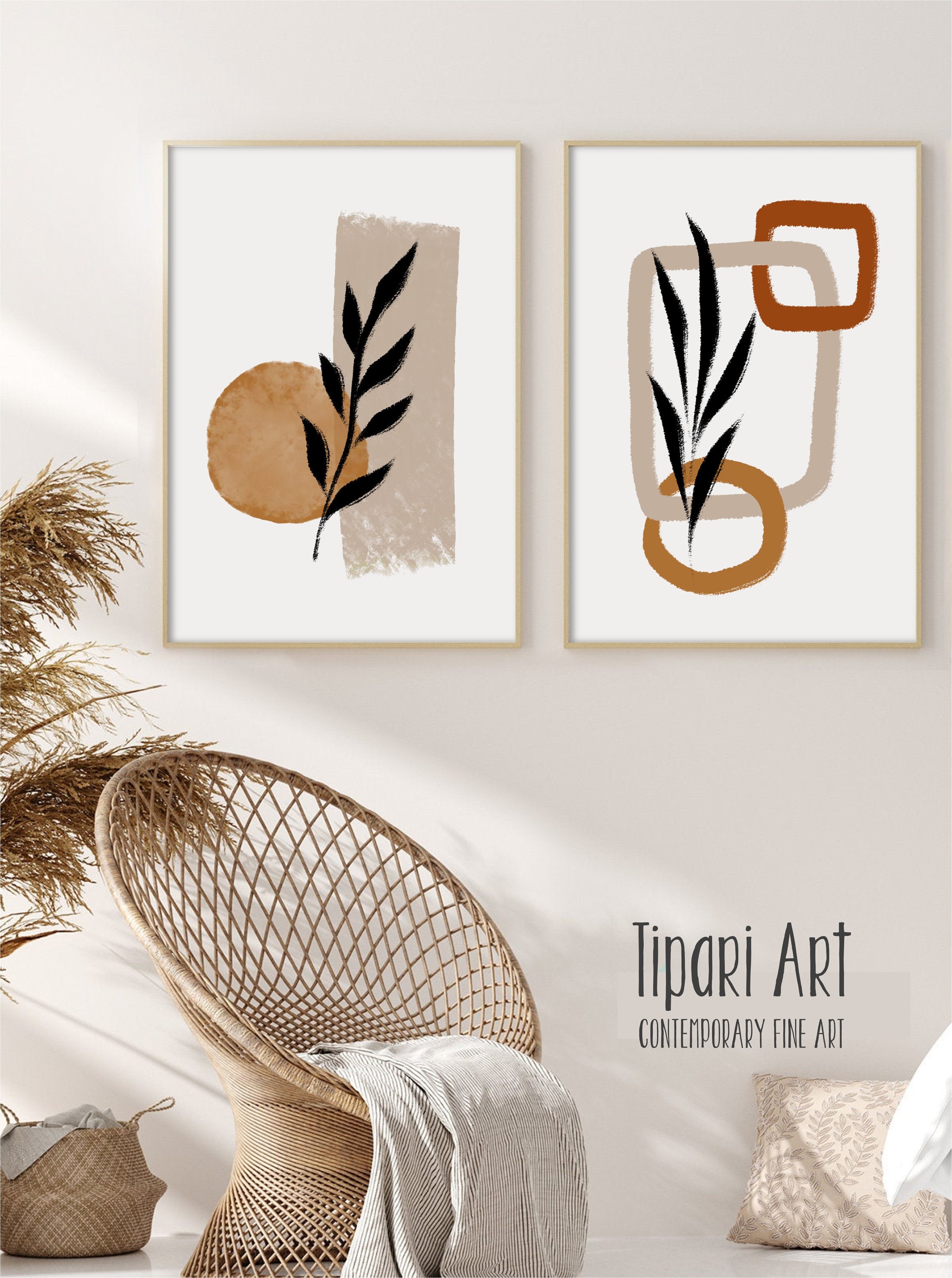Botanical Printable Wall Art Digital Print Neutral Wall Art Boho Decor Abstract Art Print Instant Download Minimalist Print Modern Art