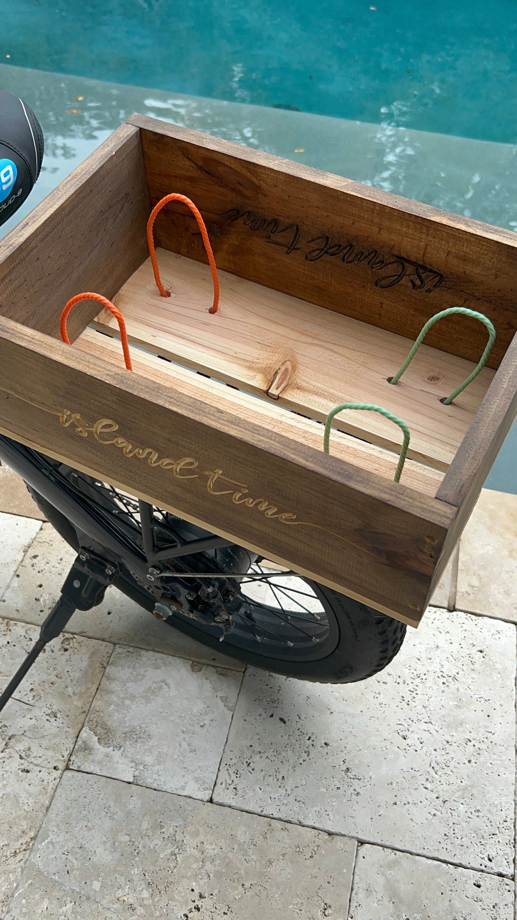 Wooden Bike Crate